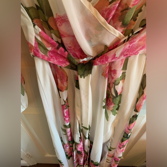 Sheer long floral dress - Picture 4 of 7